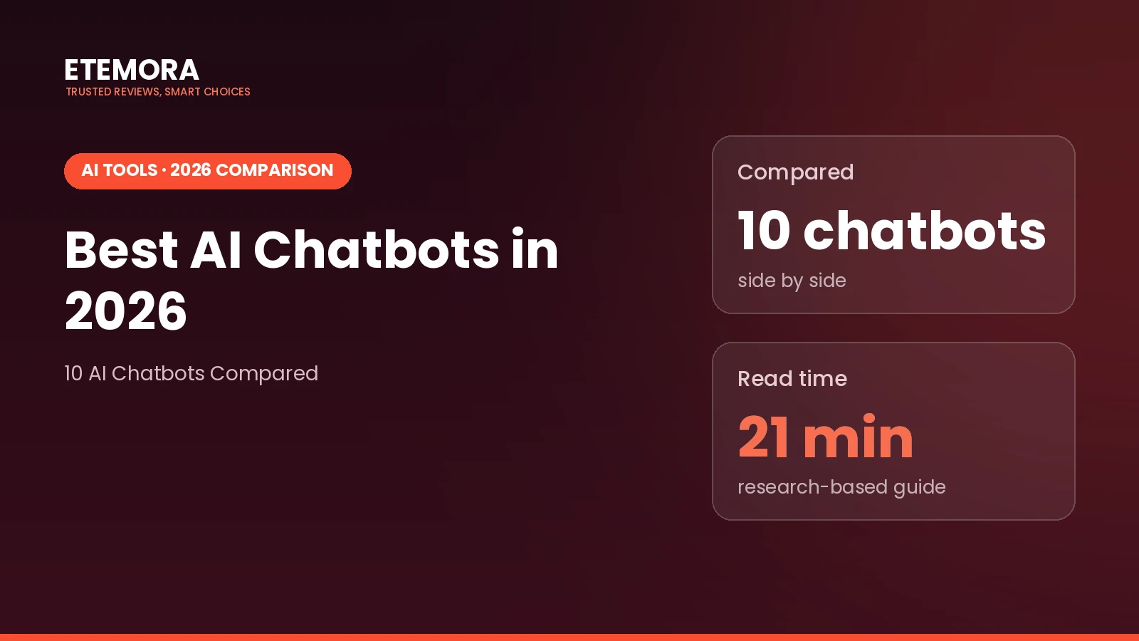 Best AI Chatbots in 2026: 10 AI Chatbots Compared
