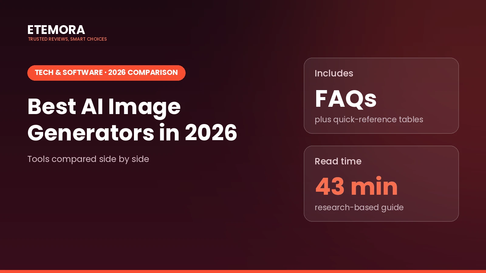 Best AI Image Generators in 2026