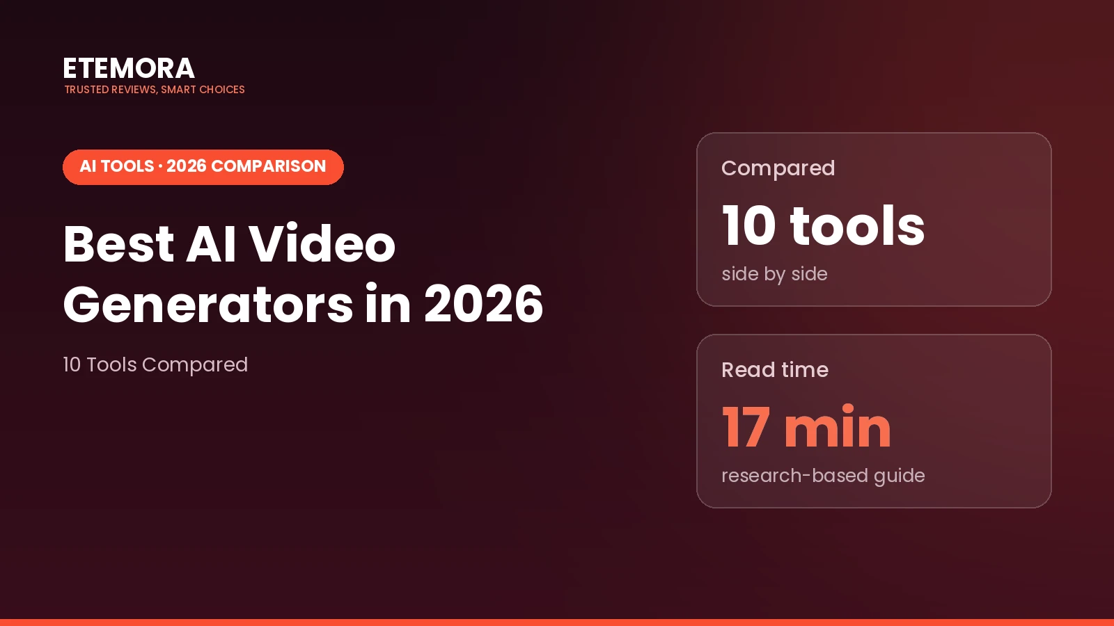 Best AI Video Generators in 2026: 10 Tools Compared