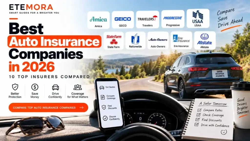 Best auto insurance companies in 2026 compared: Amica, GEICO, Travelers, Progressive, USAA, State Farm, Nationwide, Auto-Owners, Erie and Allstate