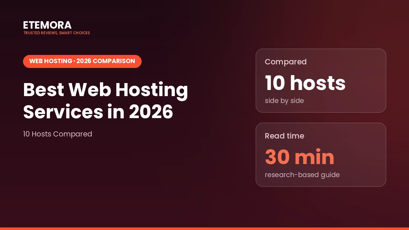 Best Web Hosting Services in 2026: 10 Hosts Compared