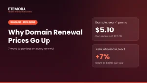 Why Domain Renewal Prices Go Up (and 7 Ways to Pay Less)