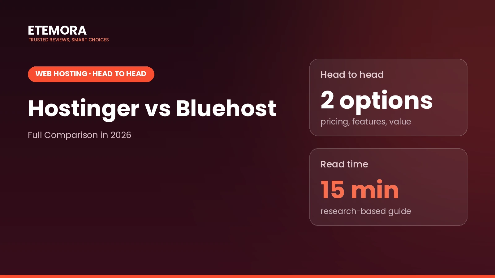 Hostinger vs Bluehost: Full Comparison in 2026