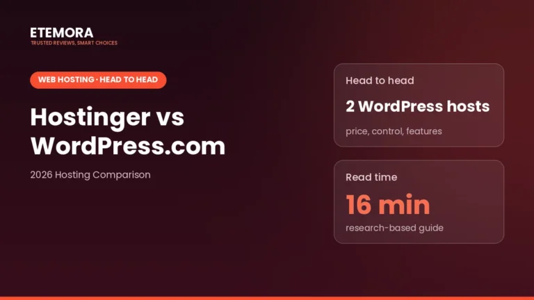 Hostinger vs WordPress.com: 2026 Honest Comparison