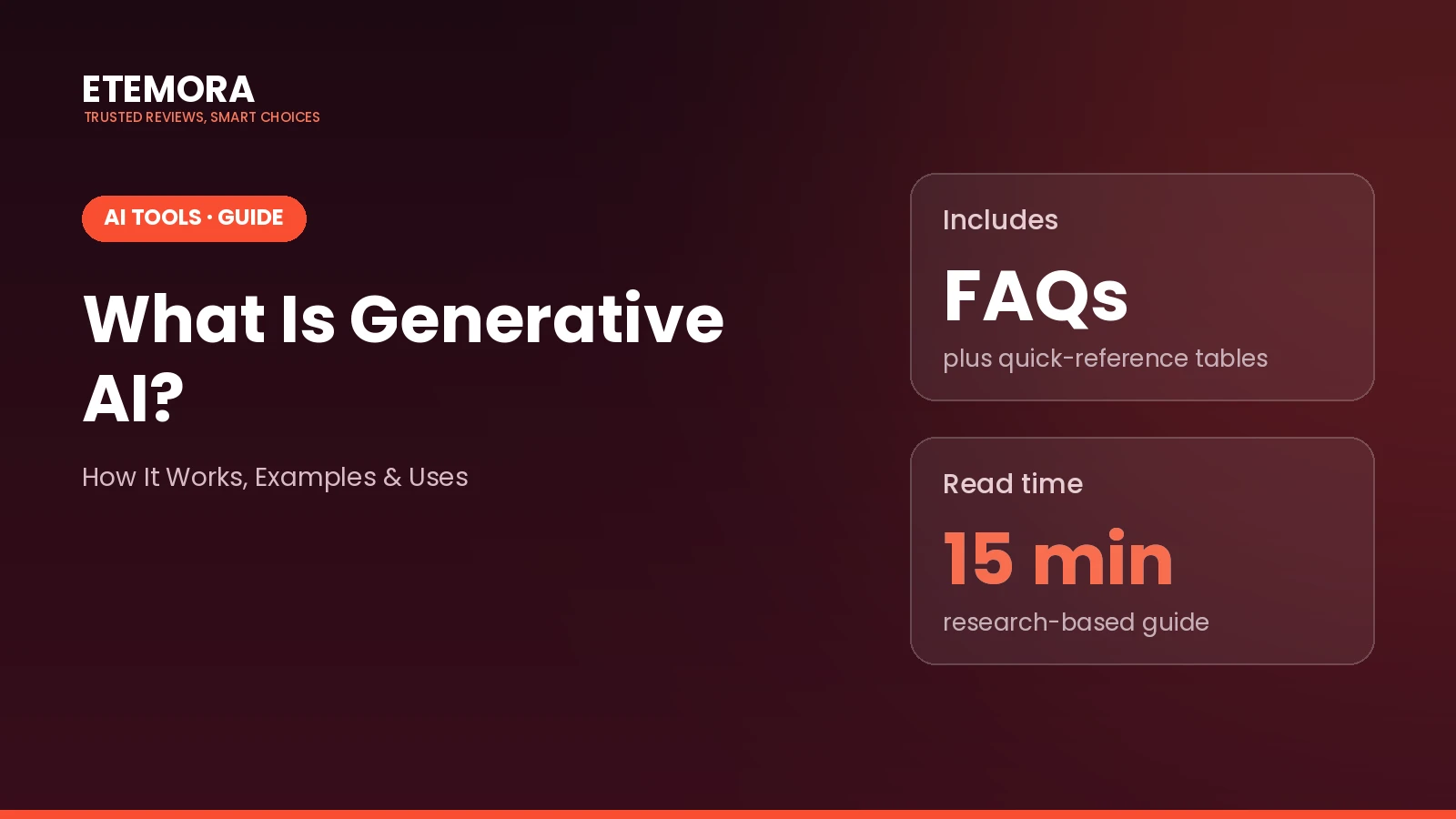 What Is Generative AI? How It Works, Examples & Uses