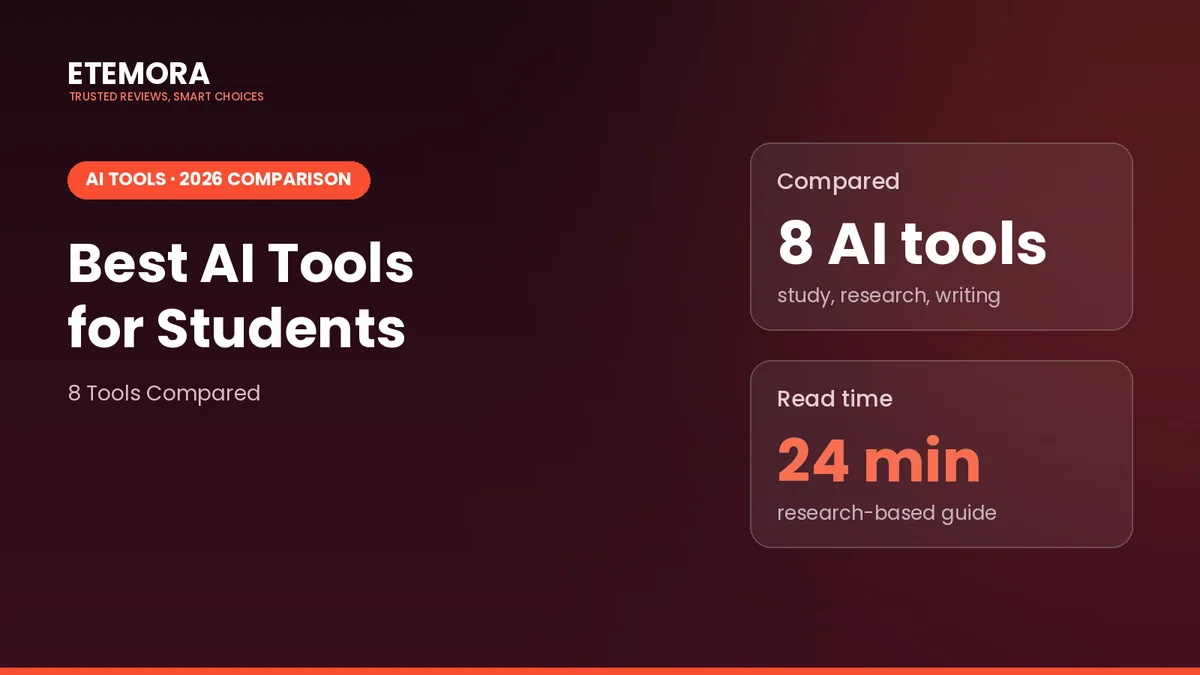 Best AI tools for students in 2026: 8 AI tools compared for study, research and writing