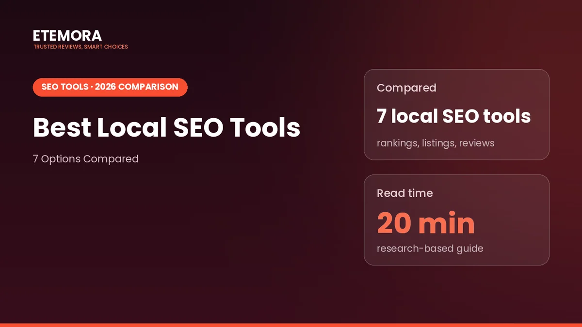 Best local SEO tools 2026 comparison of 7 options featured image