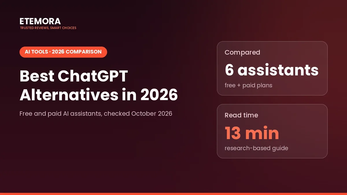 Best ChatGPT alternatives in 2026 – Etemora AI tools comparison featured image