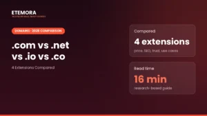 .com vs .net vs .io vs .co: Best 2026 Domain Extension Choice